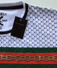 Men’s Bucheli T Shirt,Italian Style,Cotton,Slim Fit,Stretch L…A10.