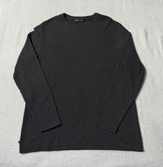 Travis Mathew Cloud Waffle Crew Shirt Sweatshirt Mens 3XL Charcoal Gray Pullover