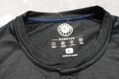 Flag & Anthem Men’s Large Gray Madeflex Performance Short Sleeve Button Up Shirt