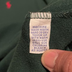 Vintage Polo Ralph Lauren XL Turtleneck Made in USA 90s Forest Green Red Pony