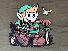 THE LEGEND OF ZELDA Vintage Link Retro DISNEY Mickey Mouse Homage T-SHIRT Art