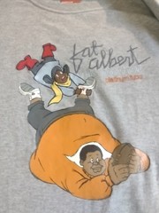 Vintage Y2K Platinum FUBU Fat Albert and Russell Mens L Gray Hip Hop T Shirt