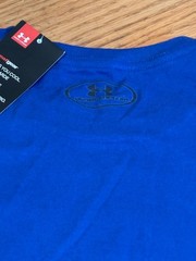 NEW UA Project Rock – Get To Work Blue Brahma Bull Under Armour T-Shirt Small