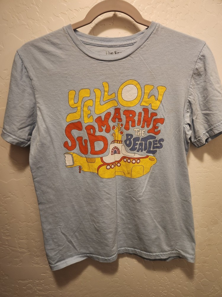 Men’s T-shirt – The Beatles – Yellow Submarine – Blue – Size Small
