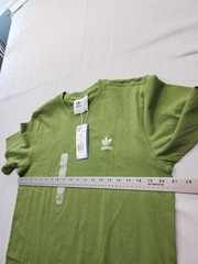New Men’s Adidas Trefoil Essentials Tee Shirt Size Medium Mens Tech Olive