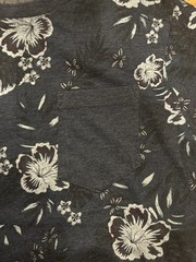 Free Planet Men’s Navy Blue Floral Short Sleeve T Shirt Size Small