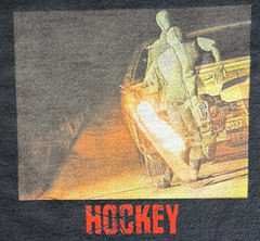 Hockey Eyes Without A Face T Shirt Mens Small Black Graphic Skate Tee NWOT
