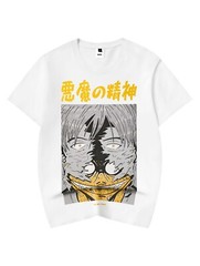 Niepce Men’s Japanese Streetwear T-Shirt Spirit of the Devil Graphic Tee