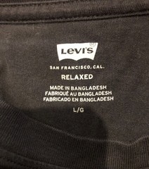 Levi’s Mens L Black Since 1873 pacific northwest long sleeve t shirt