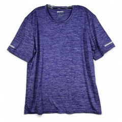 Mens Size L Large Workout Shirt Short Sleeve Quick Dry Shirt Running Reflective