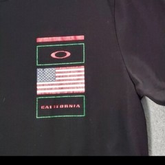 Oakley Men Shirt Medium Black Hydrolix Logo California Graphic Short Sleeve T
