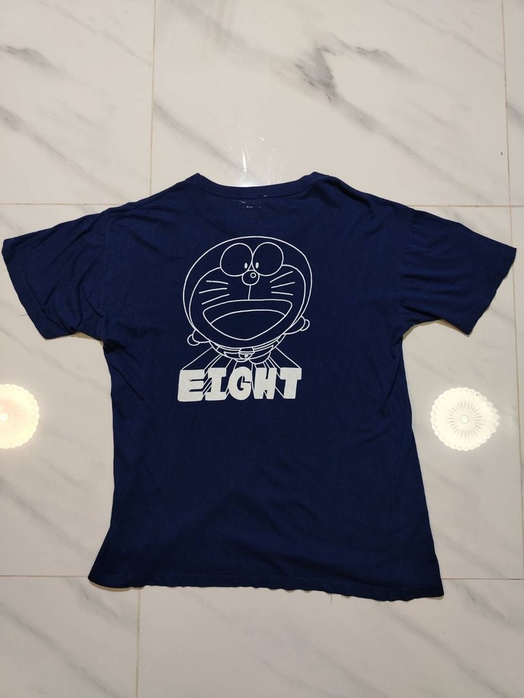 Vintage Doraemon Eight T Shirt Mens M Blue Single Stitch Anime Graphic Japan 90s