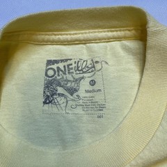 O’neill Shirt Size M Soft Yellow Surfing First Name in the Water Cotton #0085