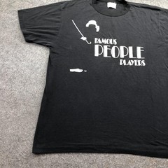 Vintage Famous People Players Shirt Mens XL Black Theater Graphic Stage Show