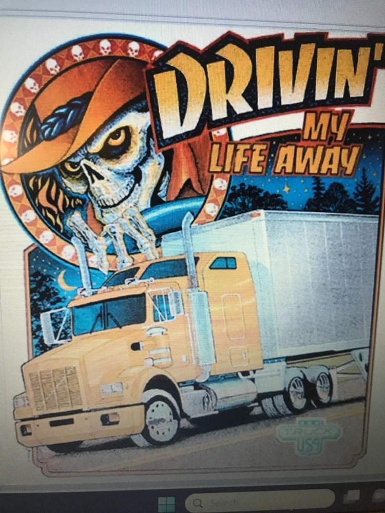 NEW Trucker T-Shirt: Driving My Life Away (Lots of Colors & Sizes)