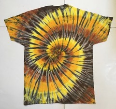 *New* 2XL – Sm Handmade Tie Dye, Caramel Swirl, Crew or V-Neck