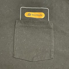 On Offroad Shirt Men Medium Black Cotton Dirt Mode Pocket Lightweight Casual Tee