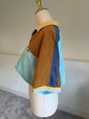 100% Cotton Territory Ahead Colorblock Crop Polo