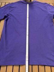 ére studios mens t shirt XS purple cotton jersey short sleeve crew neck logo plain
