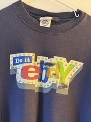 Delta Magnum Weight Vintage eBay Logo Graphic Print Super Seller Men’s XL TShirt