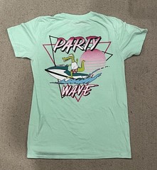 Cptn Party Wave T Shirt – Green Mens Size Small New Without Tag