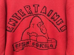 S/M Vtg 80s 90s Entertainer Gorilla 8-Bit Arcadecore Acid House Oversize Sweater