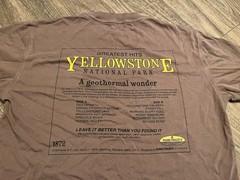 Yellowstone National Park USA United States Nature Outdoors Small Brown T Shirt