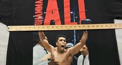 Mens Muhammad Ali Greatest Of All Time Short Sleeve T Shirt Black 2XL XXL