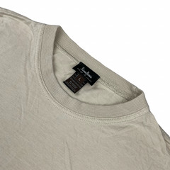 Neiman Marcus Men’s Cotton/Rayon Crewneck S/S T-Shirt Beige • Italy • Large