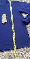 Vintage Fruit Of The Loom Turtle Neck Shirt Women XL Blue Longsleeve 1997 USA
