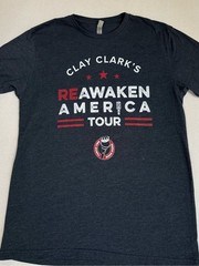 Next Level Apparel Charcoal Reawaken America Tour Tee sz LG