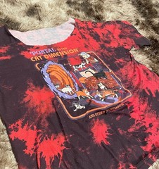 Romwe Steven Rhodes Portal to the Cat Dimension Tie-Dye Graphic T-Shirt