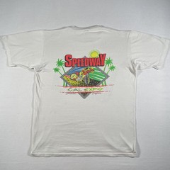 Vintage Speedway Racing Shirt Mens Large National Qualifier Cal Expo Signed 90s