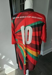 EUC FIFA 2010 Colorful Starburst Africa Coca Cola Soccer Shirt XL