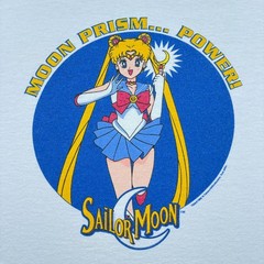 Vintage 1998 Sailor Moon Prism Power Anime Fashion Victim T-Shirt Mens XL White
