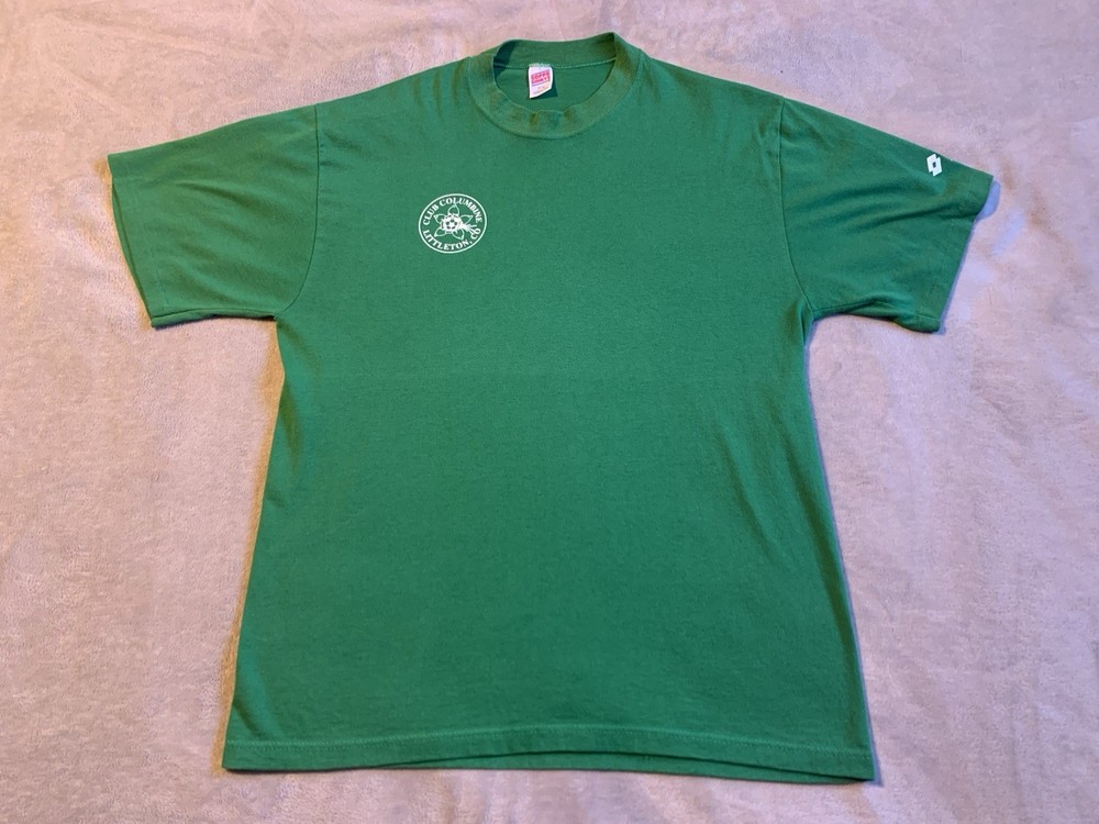 Vintage Soffe Shirts Shirt Mens XL Green USA Made Single Stitch 90s Colorado