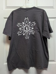 Indian Standing Bear Walk. Mens T Shirt Size 2 X L. Gray Short Sleeve