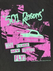 Levi’s 501 Reasons Why I Like My Button Fly Graphic T-shirt Men Relax Large