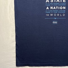2008 Barack Obama Presidential Campaign T Shirt Mens L One Voice Double Sided