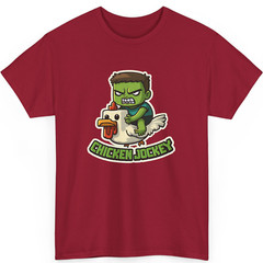 Funny Chicken Jockey T Shirt, Gamer Chicken Ride Games Unisex Kids Adult Top