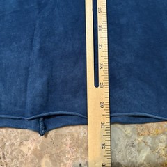 Cotton Citizen Shirt Mens Large Blue Short Sleeve Raw Split Hem 100% Supima USA
