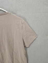 Asos Men Shirt Medium Beige 100% Cotton Short Sleeve Crew Neck Regular Fit Tee