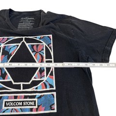 Volcom Mens Graphic Logo T Shirt Black Size Large Skate Streetwear Cotton Tee