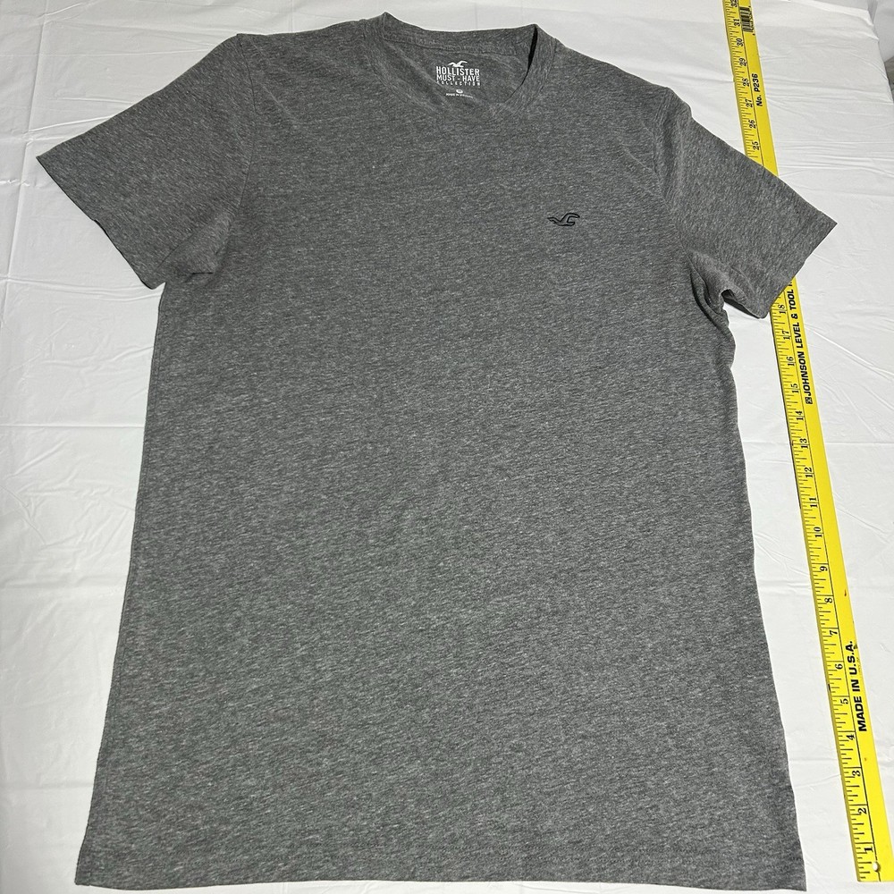 Hollister Must Have Collection T-shirt Men M Gray Logo