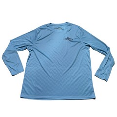 Reel Life Fishing Shirt Mens XXL Blue Raised on the Water Long Sleeve 2XL