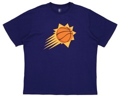 FISLL NBA Men’s Phoenix Suns Team Color, Name and Logo Premium T-Shirt