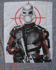 Junk Food Suicide Squad DEADSHOT Special Soft Tri-Blend Fabric T-shirt Men NEW