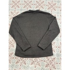 LIV Outdoor Mens Waffle Knit Sherpa Lined Henley Shirt Charcoal Gray Large