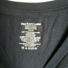 Polo Ralph Lauren Shirt Mens Small Navy Blue V Neck Pony Logo Tagless Cotton Tee