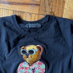 Eternity BC/AD 3D Tropical Bear Tee Shirt Black Men’s Medium
